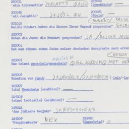 Western questionnaire, answ...