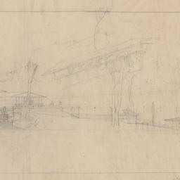 Exterior elevation, sketch ...