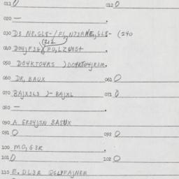 Eastern questionnaire, answ...