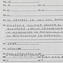 Eastern questionnaire, answ...