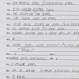 Eastern questionnaire, answ...