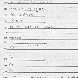 Eastern questionnaire, answ...