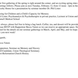 Announcements, 2013-02-12. ...