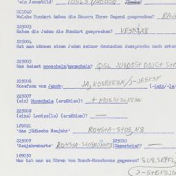 Western questionnaire, answ...