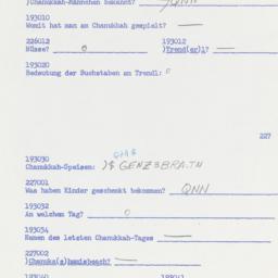 Western questionnaire, answ...