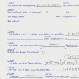 Western questionnaire, answ...