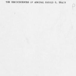 Reminiscences of Harold C. ...