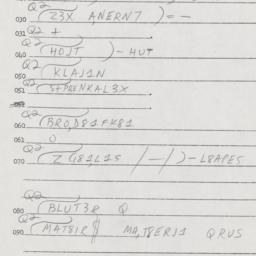 Eastern questionnaire, answ...