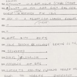 Eastern questionnaire, answ...