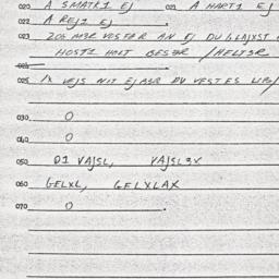 Eastern questionnaire, answ...
