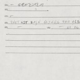 Eastern questionnaire, answ...