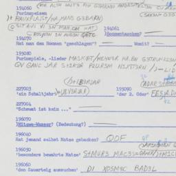 Western questionnaire, answ...