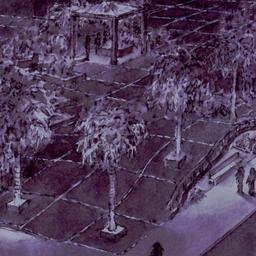 Aerial perspective drawing.