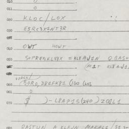 Eastern questionnaire, answ...