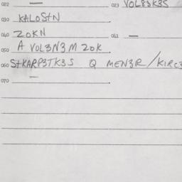 Eastern questionnaire, answ...