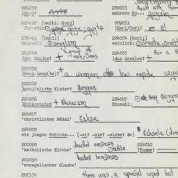 Western questionnaire, answ...