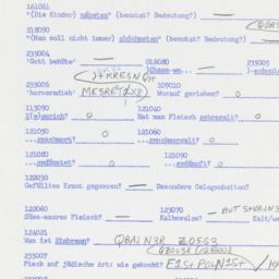 Western questionnaire, answ...