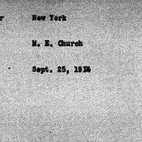 Carnegie Index Cards, Churc...
