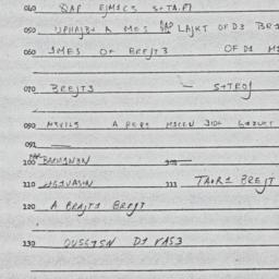 Eastern questionnaire, answ...