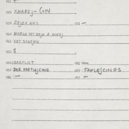 Eastern questionnaire, answ...