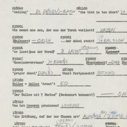 Western questionnaire, answ...