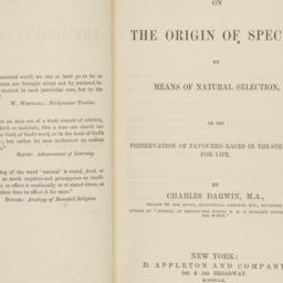 On the origin of species by...