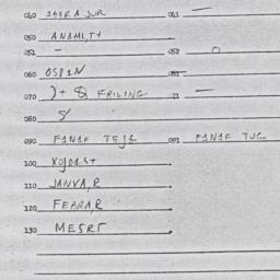 Eastern questionnaire, answ...