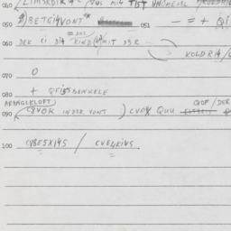 Eastern questionnaire, answ...