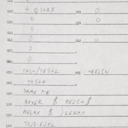 Eastern questionnaire, answ...