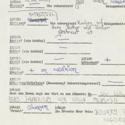 Western questionnaire, answ...