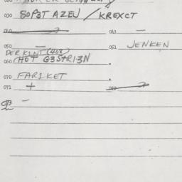 Eastern questionnaire, answ...