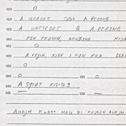 Eastern questionnaire, answ...
