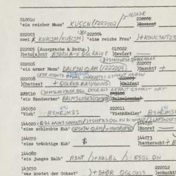 Western questionnaire, answ...