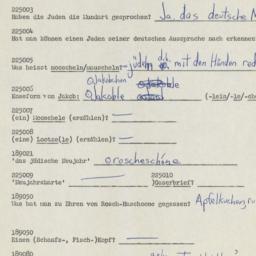 Western questionnaire, answ...