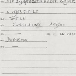 Eastern questionnaire, answ...