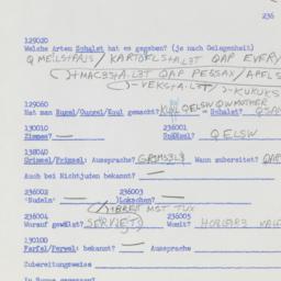 Western questionnaire, answ...