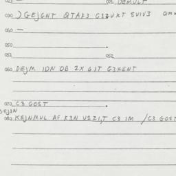 Eastern questionnaire, answ...