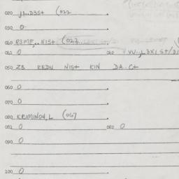 Eastern questionnaire, answ...