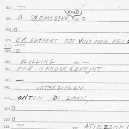 Eastern questionnaire, answ...