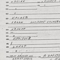 Eastern questionnaire, answ...