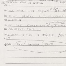 Eastern questionnaire, answ...