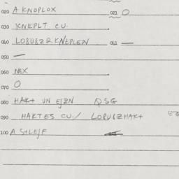 Eastern questionnaire, answ...