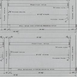 Stud, joist assembly detail