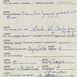 Western questionnaire, answ...
