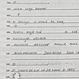 Eastern questionnaire, answ...