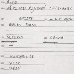 Eastern questionnaire, answ...