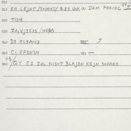 Eastern questionnaire, answ...