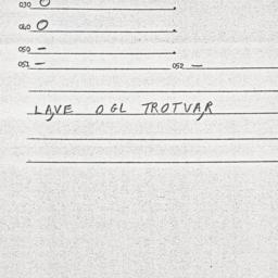 Eastern questionnaire, answ...