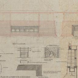 Plans, elevations, section,...