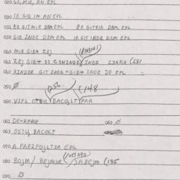 Eastern questionnaire, answ...